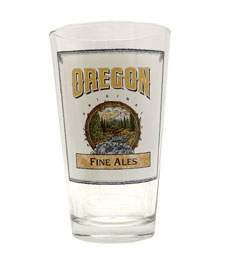 Oregon Label Design Pint Glass