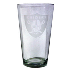 Budweiser Raiders Clear Pint