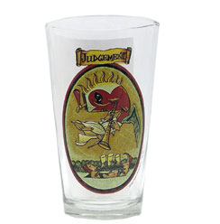 Pete's Wicked Ale Judgment Pint Glass