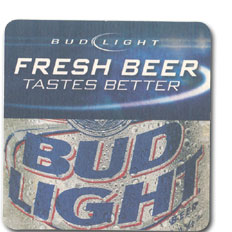Bud Light Fresh Coasters (Old Logo)