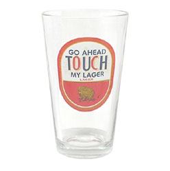 Molson Touch My Lager Pint Glass