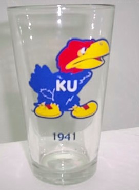  KU Jayhawks 1941 Pint Glass