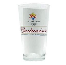 Bud 2002 Olympics Pint Glass