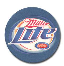 Miller Lite Blue Coasters (New Logo)