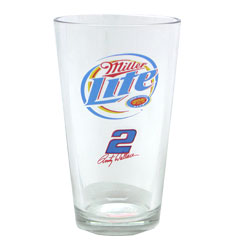 Miller Lite Rusty Wallace Pint Glass