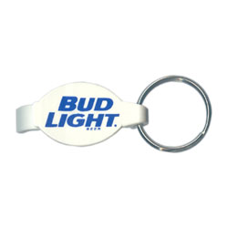 Bud Light Plastic Keychain