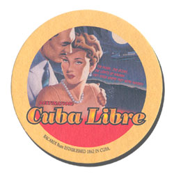 Bacardi Cuba Libre Coasters
