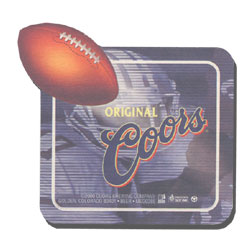 Coors Football Coasters
