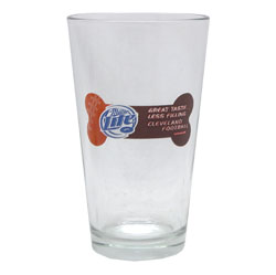 Cleveland Browns Miller Lite Pint Glass