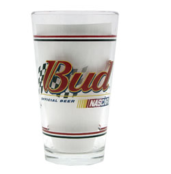 Opposite side of Budweiser New Hampshire glass